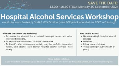 Hospital Alcohol Services Workshop